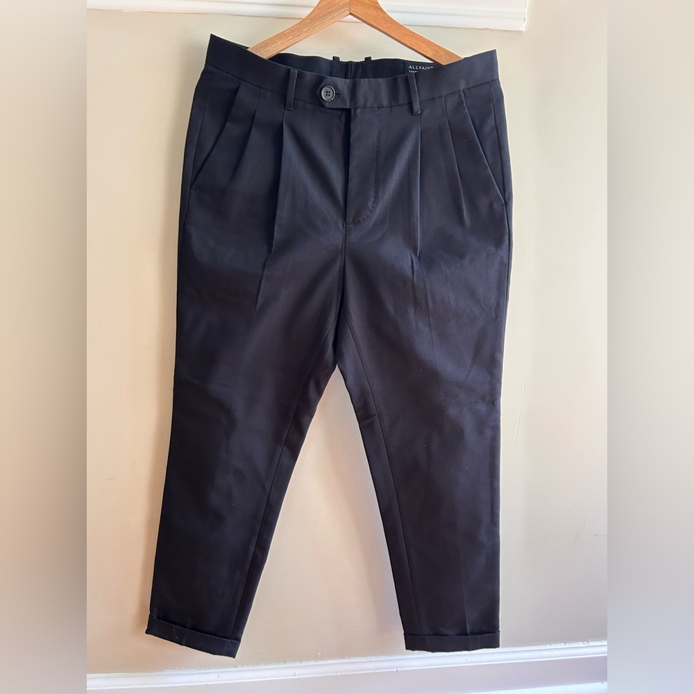 All Saints Black Tailored Men’s Tallis Trousers